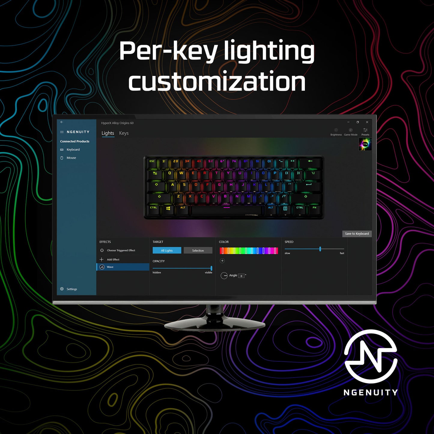 HyperX Alloy Origins 60 - Mechanical Gaming Keyboard - HX Red