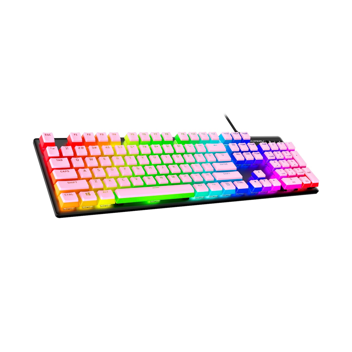 HyperX Pudding Keycaps 2 - Full Key Set - PBT - Pink (US Layout)