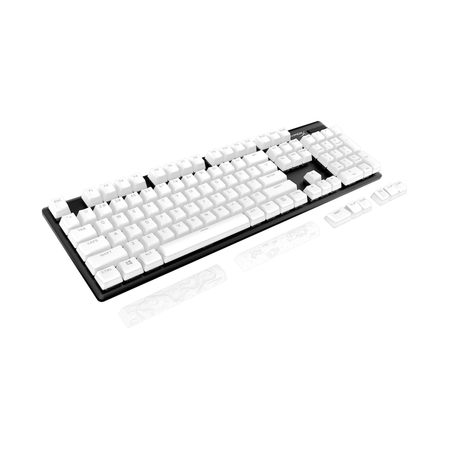 HyperX Pudding Keycaps 2 - Full Key Set - PBT - Pink (US Layout)