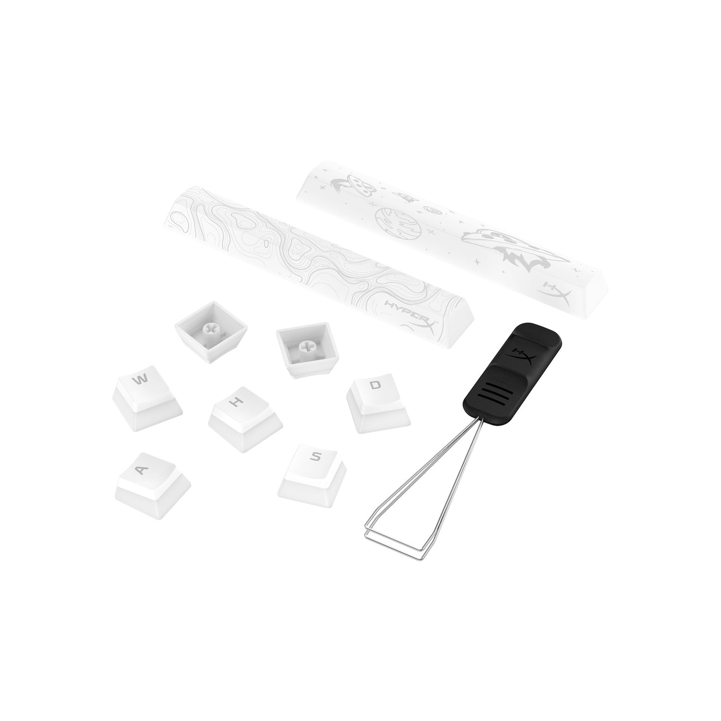 HyperX Pudding Keycaps 2 - Full Key Set - PBT - Pink (US Layout)