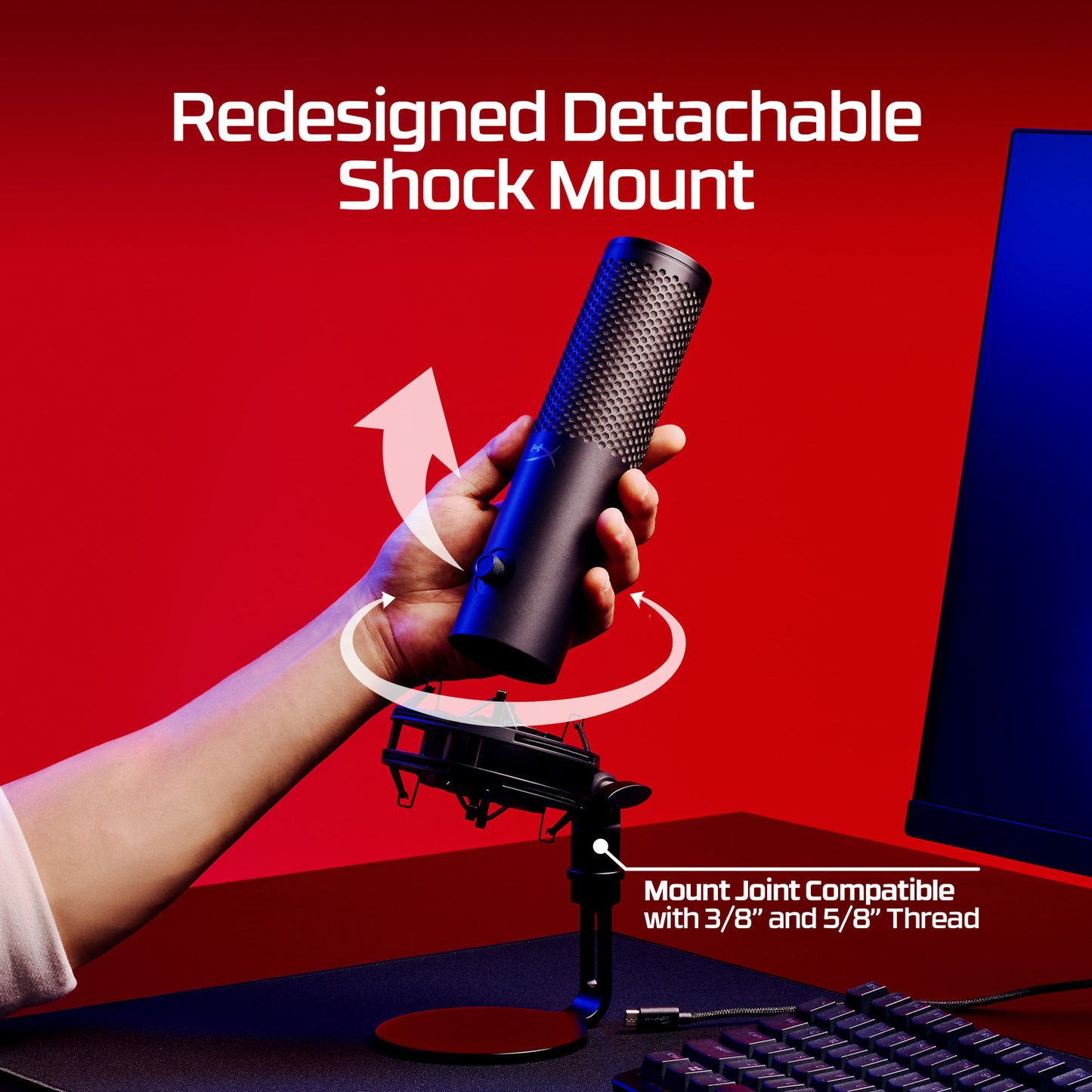 HyperX QuadCast 2 S - USB Microphone (Black)