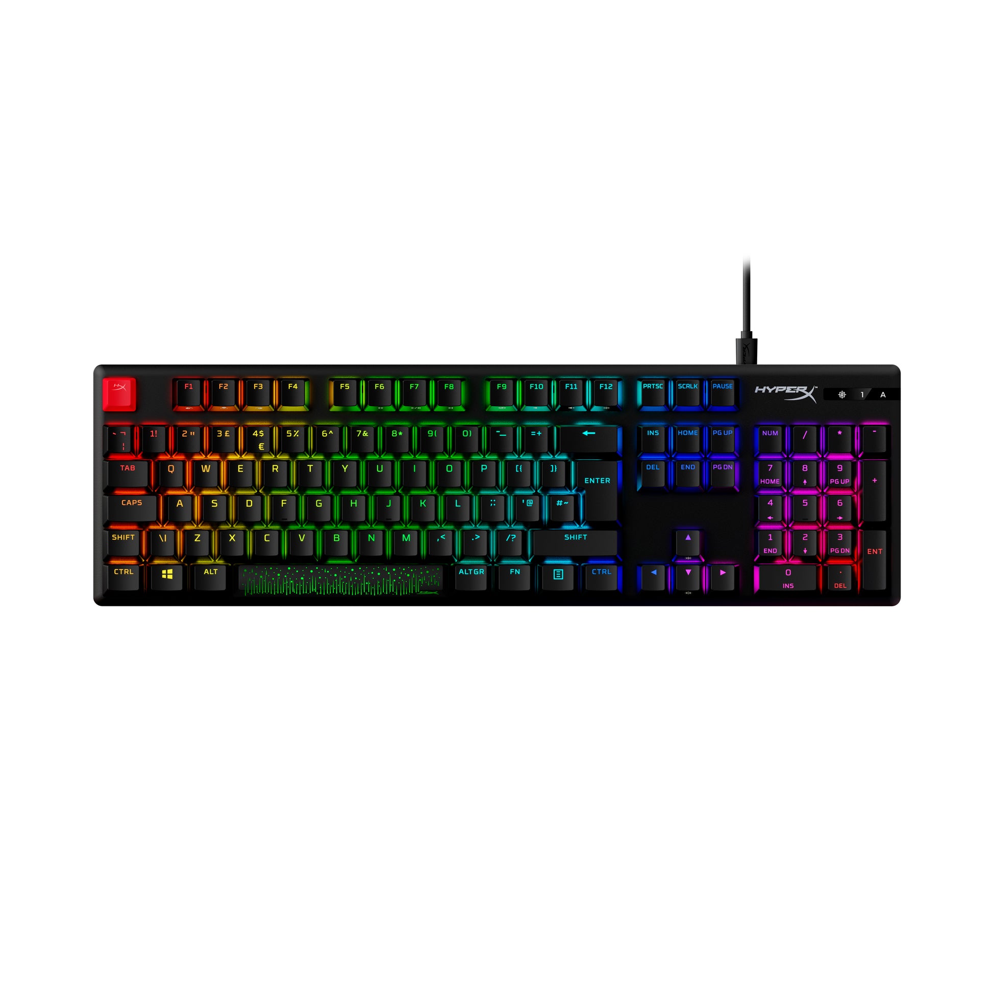 HyperX Alloy Origins PBT HX Aqua - Mechanical Gaming Keyboard