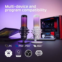 HyperX QuadCast S - USB Microphone - RGB Lighting