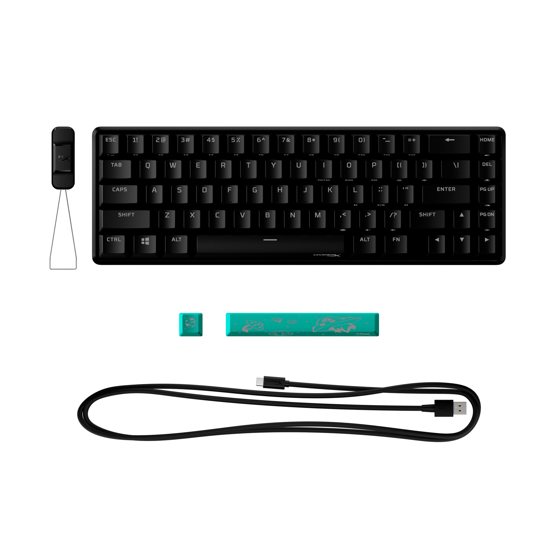 HyperX Alloy Origins 65 - Mechanical Gaming Keyboard - HX Aqua (US Layout)