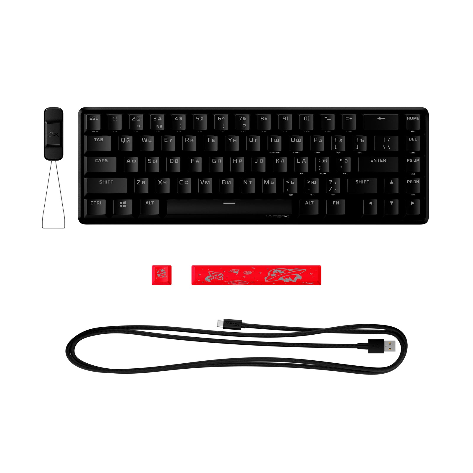 HyperX Alloy Origins 65 - Mechanical Gaming Keyboard - HX Aqua (US Layout)