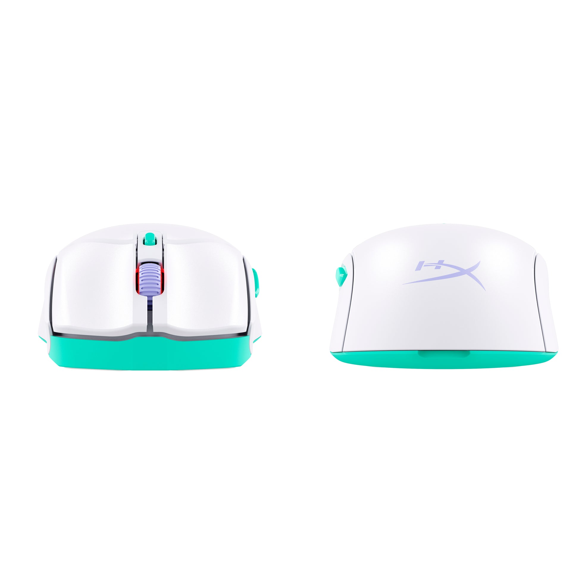 HyperX Pulsefire Haste 2 Core Wls - Gaming Mouse (Wht/Grn/Pur)