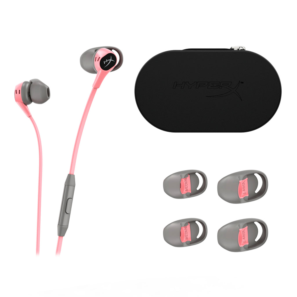 HyperX Cloud Earbuds (Pink-Gray)
