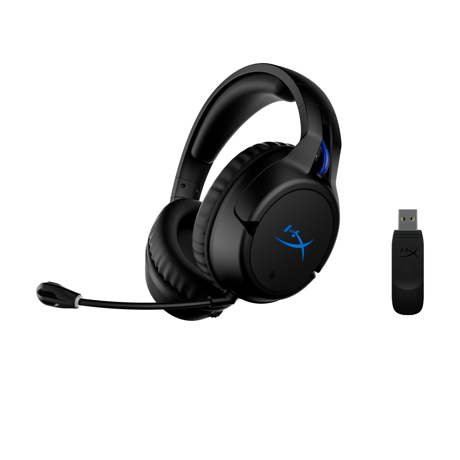 HyperX Cloud Flight - Wireless Gaming Headset (Black-Blue) - PS5-PS4