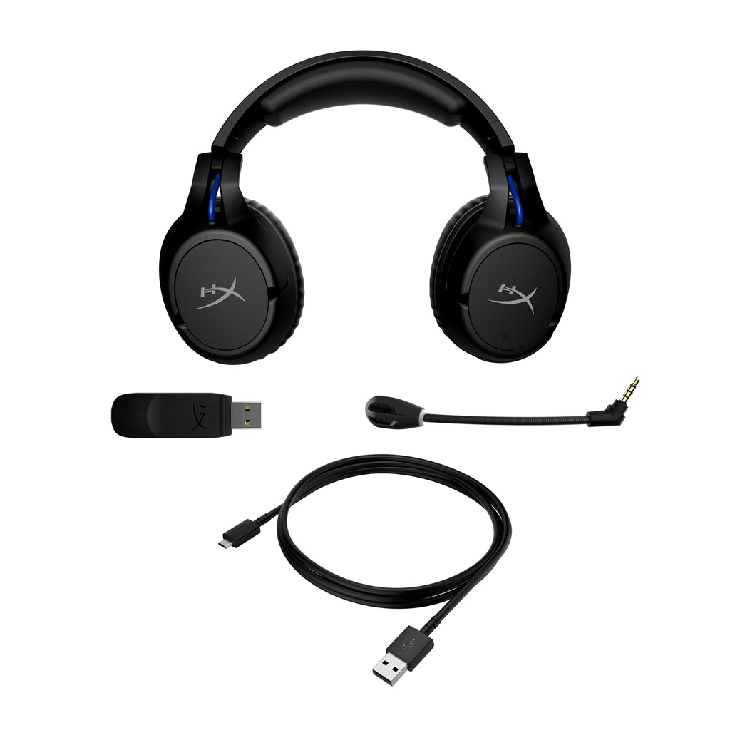 HyperX Cloud Flight - Wireless Gaming Headset (Black-Blue) - PS5-PS4