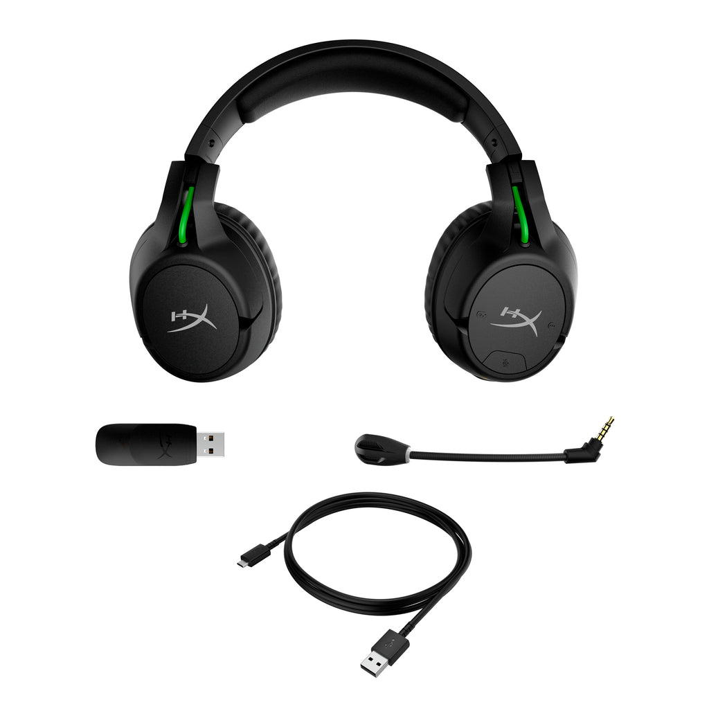 HyperX CloudX Flight - Wireless Gaming Headset (Black-Green) - Xbox