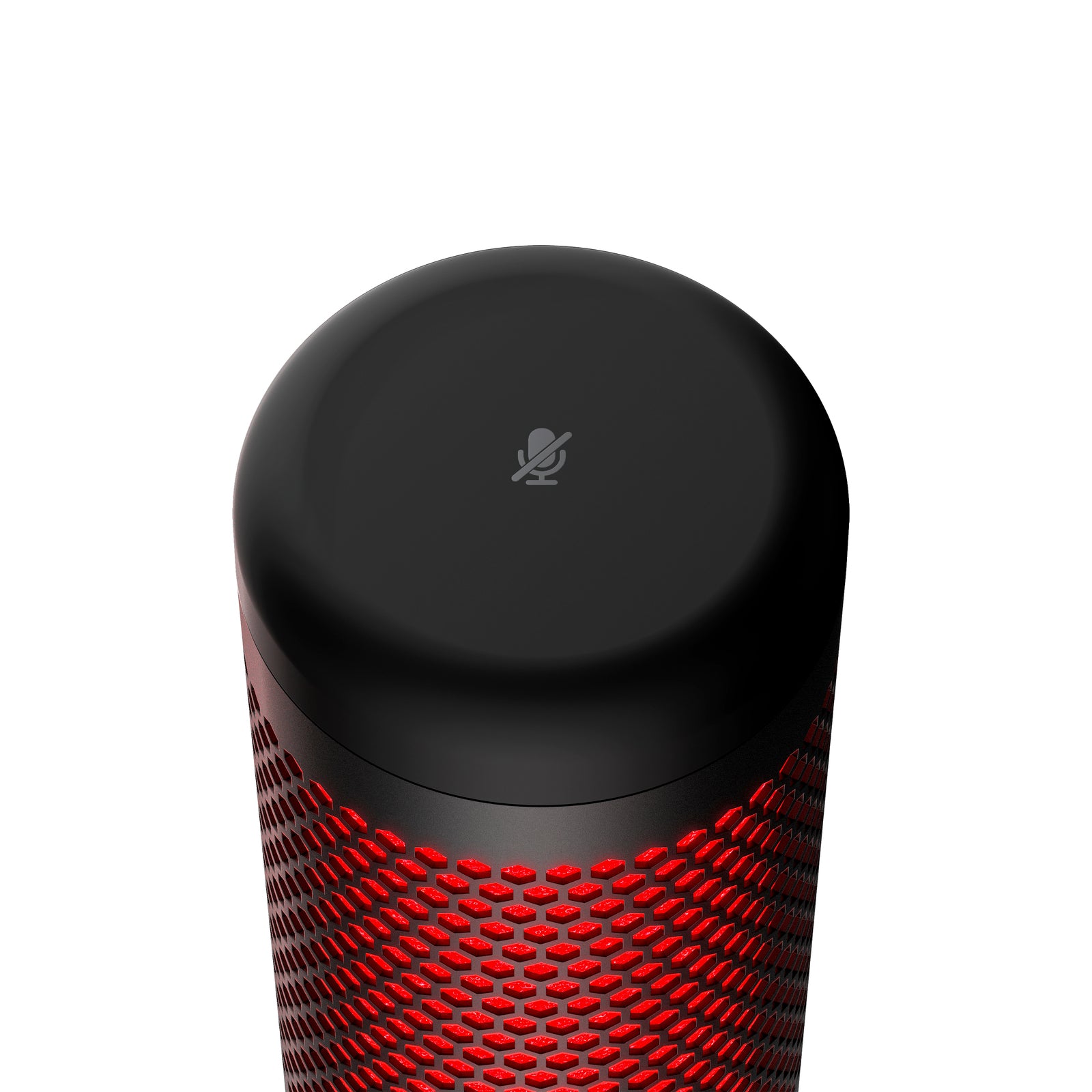 HyperX QuadCast - USB Microphone (Black-Red) - Red Lighting